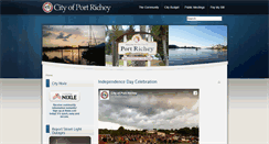 Desktop Screenshot of cityofportrichey.com