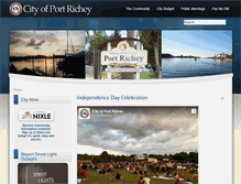 Tablet Screenshot of cityofportrichey.com
